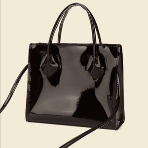 Patent Leather Satchel Bag